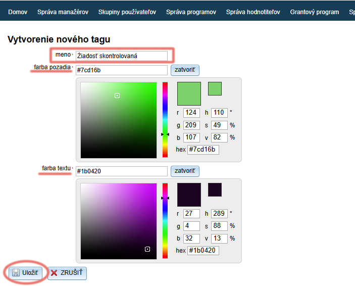 New tag editor