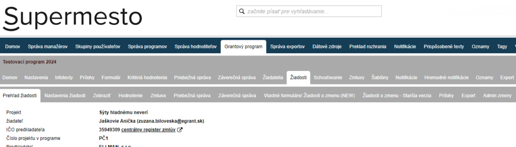 Application-level menu