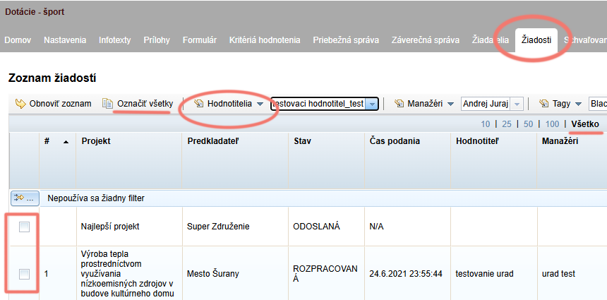 Náhodné priradenie hodnotiteľov