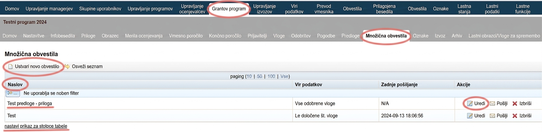 Ako vytvoriť alebo upraviť hromadnú notifikáciu