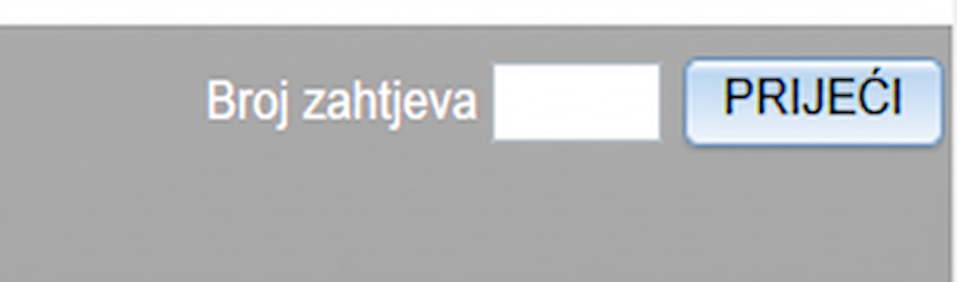 Otvoriť žiadosť podľa čísla žiadosti