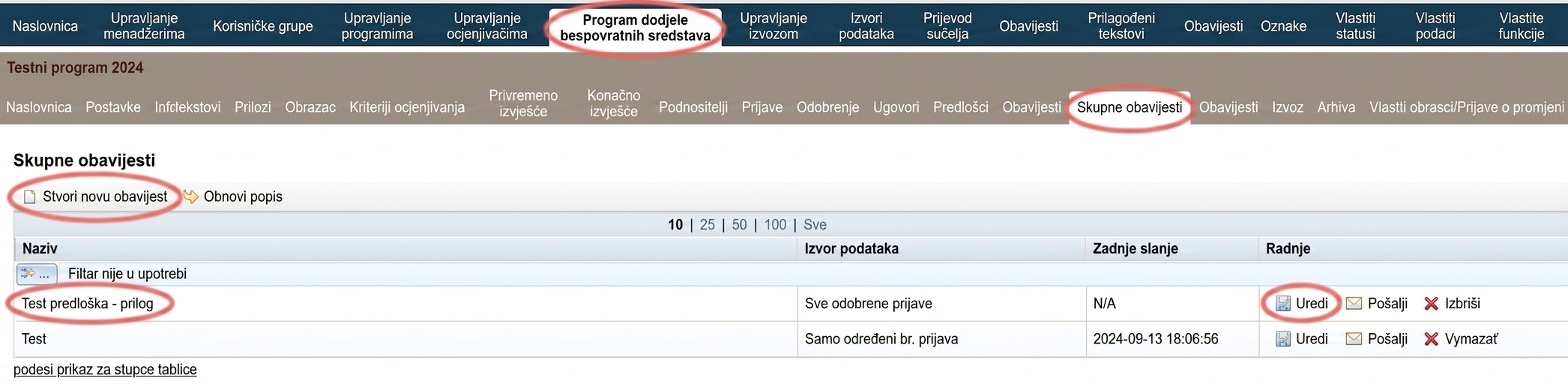 Ako vytvoriť alebo upraviť hromadnú notifikáciu
